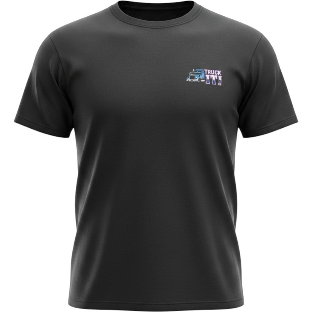 Delta Pro Weight Men's 2XL Trucker With An Attitude Graphic T-Shirt‎ Black